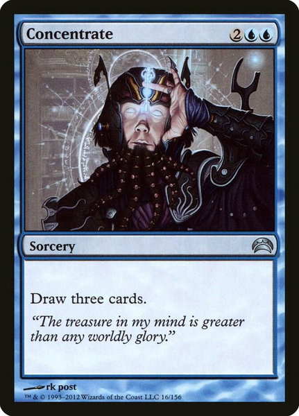 Concentrate - Planechase 2012 Magic: The Gathering trading card