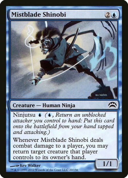 Mistblade Shinobi - Planechase 2012 Magic: The Gathering trading card