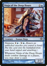 Ninja of the Deep Hours - Planechase 2012 (PC2) #21 - Common Magic: The Gathering Trading Card