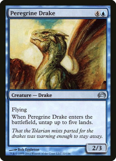 Peregrine Drake - Planechase 2012 Magic: The Gathering trading card