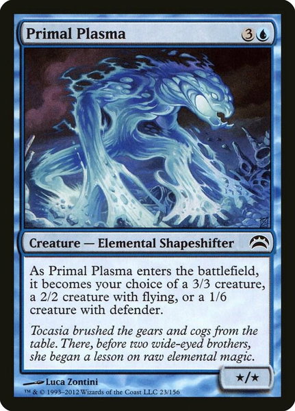 Primal Plasma trading card from Planechase 2012 Primal Plasma - Planechase 2012 Magic: The Gathering trading card