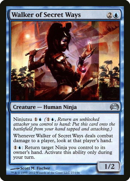 Walker of Secret Ways trading card from Planechase 2012 Walker of Secret Ways - Planechase 2012 Magic: The Gathering trading card