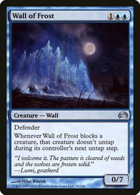 Wall of Frost - Planechase 2012 (PC2) #28 - Uncommon Magic: The Gathering Trading Card