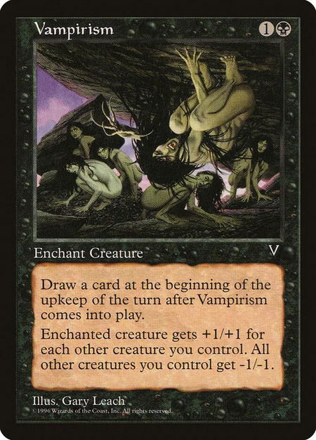 Vampirism - Visions Magic: The Gathering trading card
