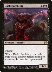 Dark Hatchling - Planechase 2012 (PC2) #32 - Rare Magic: The Gathering Trading Card