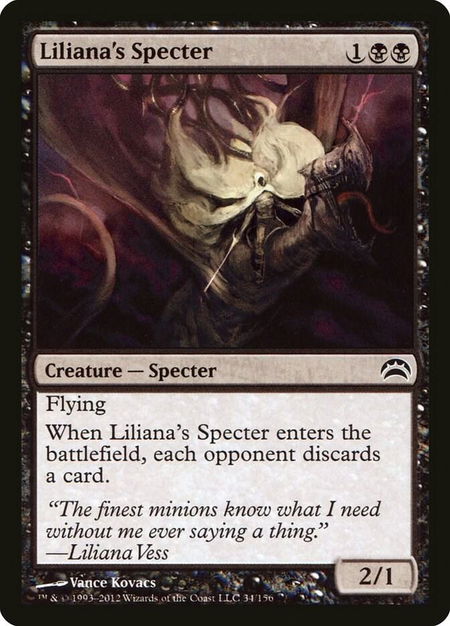 Liliana's Specter - Planechase 2012 Magic: The Gathering trading card