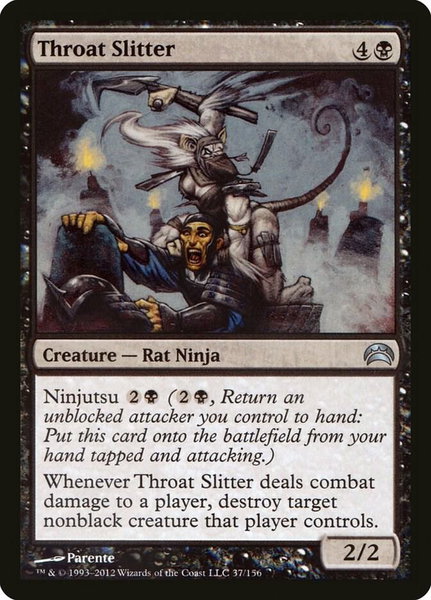 Throat Slitter trading card from Planechase 2012 Throat Slitter - Planechase 2012 Magic: The Gathering trading card