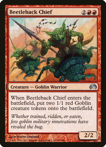 Beetleback Chief - Planechase 2012 Magic: The Gathering trading card