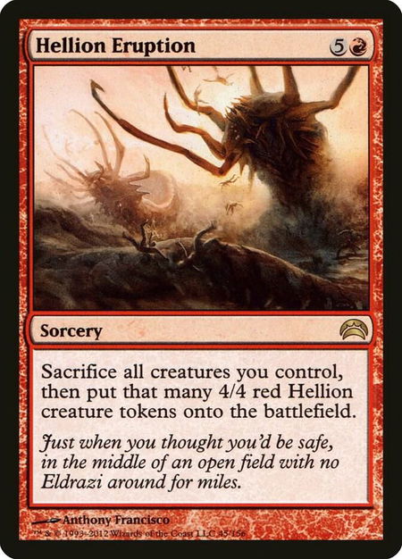 Hellion Eruption - Planechase 2012 Magic: The Gathering trading card
