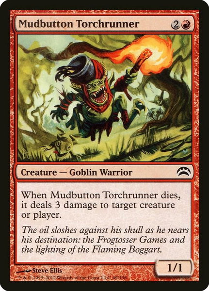 Mudbutton Torchrunner - Planechase 2012 Magic: The Gathering trading card