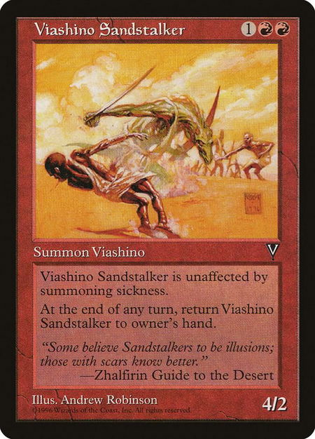 Viashino Sandstalker - Visions Magic: The Gathering trading card