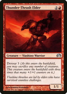 Thunder-Thrash Elder - Planechase 2012 (PC2) #53 - Uncommon Magic: The Gathering Trading Card