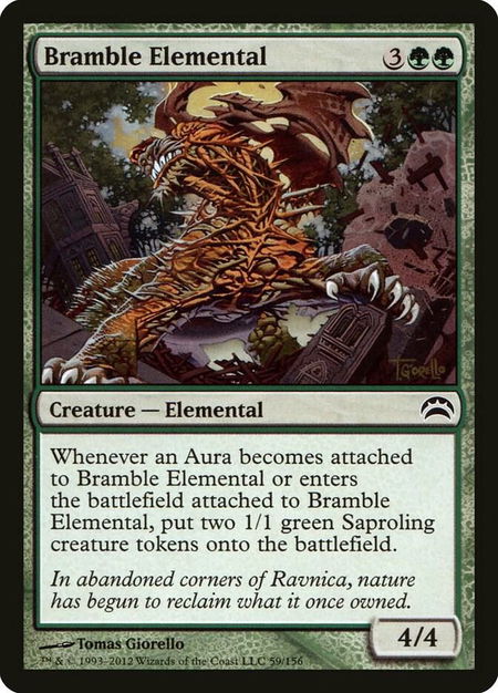 Bramble Elemental - Planechase 2012 Magic: The Gathering trading card