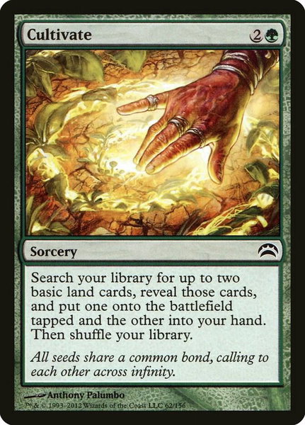 Cultivate - Planechase 2012 Magic: The Gathering trading card
