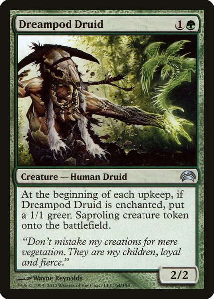 Dreampod Druid trading card from Planechase 2012 Dreampod Druid - Planechase 2012 Magic: The Gathering trading card