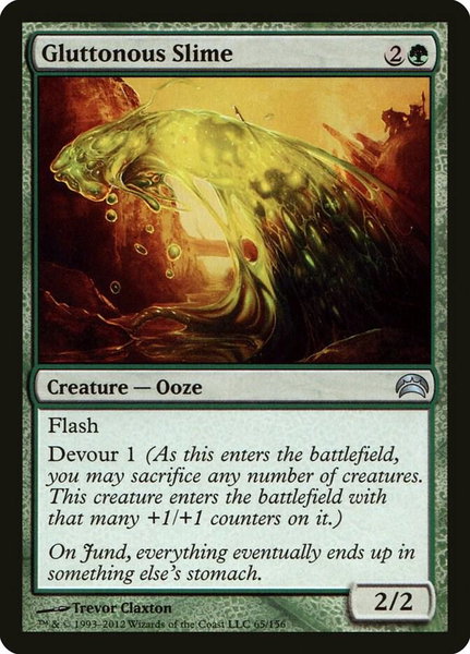 Gluttonous Slime - Planechase 2012 Magic: The Gathering trading card