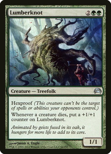 Lumberknot trading card from Planechase 2012 Lumberknot - Planechase 2012 Magic: The Gathering trading card