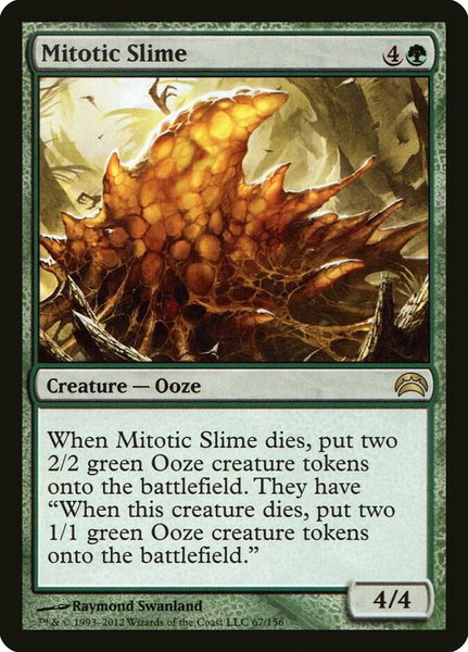 Mitotic Slime trading card from Planechase 2012 Mitotic Slime - Planechase 2012 Magic: The Gathering trading card