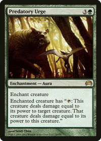 Predatory Urge - Planechase 2012 (PC2) #74 - Rare Magic: The Gathering Trading Card