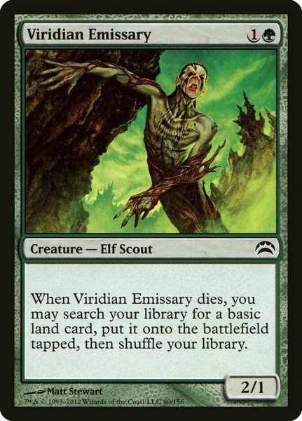 Viridian Emissary - Planechase 2012 Magic: The Gathering trading card