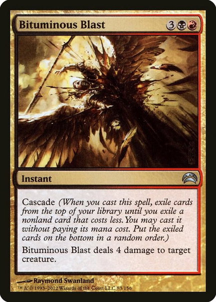 Bituminous Blast - Planechase 2012 Magic: The Gathering trading card