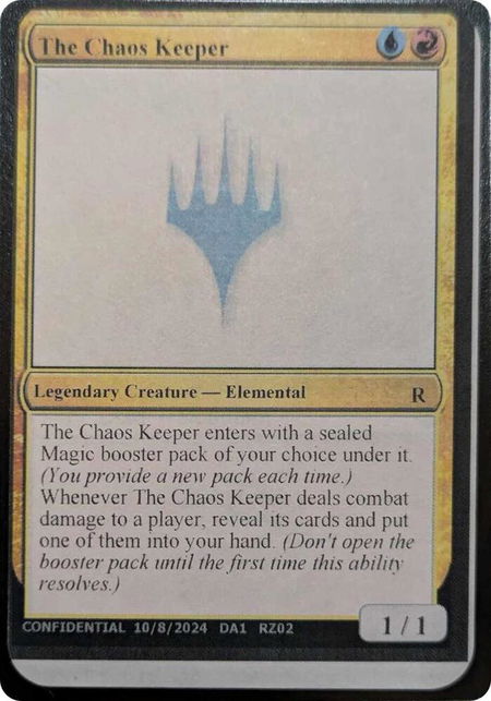 The Chaos Keeper - Un-Known Event Playtest Cards Magic: The Gathering trading card