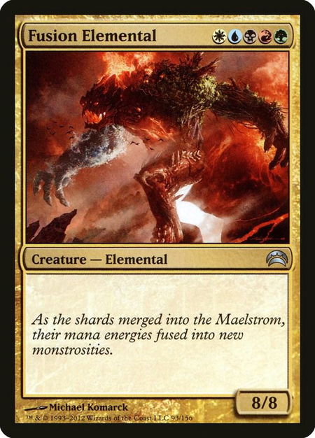 Fusion Elemental - Planechase 2012 Magic: The Gathering trading card