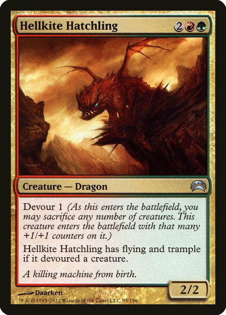Hellkite Hatchling - Planechase 2012 Magic: The Gathering trading card