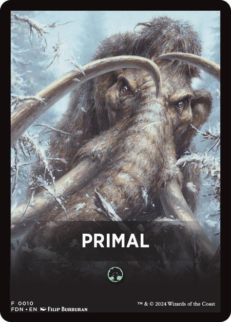 Primal Theme Card - Foundations Magic: The Gathering trading card