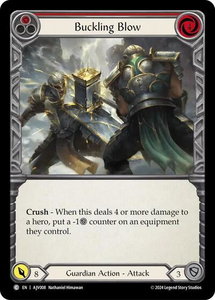 Buckling Blow (Red) - Armory Deck: Jarl Vetreidi  #AJV008 - Common Flesh and Blood Trading Card