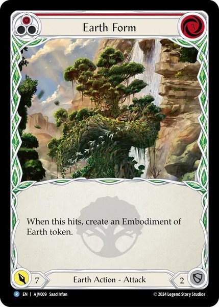 Earth Form (Red) - Armory Deck: Jarl Vetreidi Flesh and Blood trading card