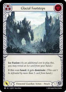 Glacial Footsteps (Blue) - Armory Deck: Jarl Vetreidi  #AJV015 - Common Flesh and Blood Trading Card
