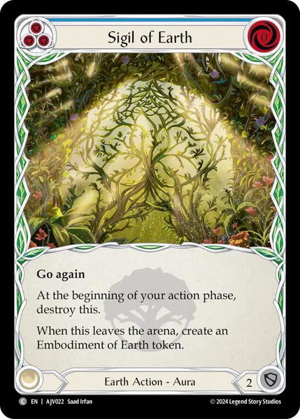 Sigil of Earth - Armory Deck: Jarl Vetreidi Flesh and Blood trading card