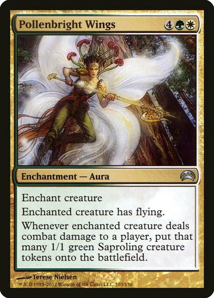 Pollenbright Wings trading card from Planechase 2012 Pollenbright Wings - Planechase 2012 Magic: The Gathering trading card