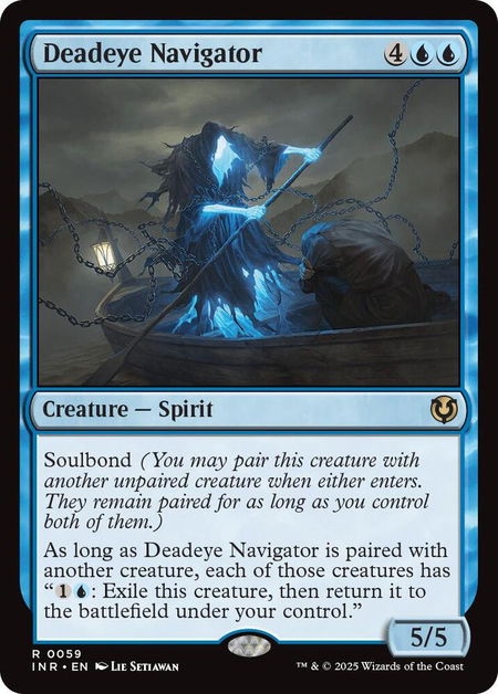 Deadeye Navigator - Innistrad Remastered Magic: The Gathering trading card