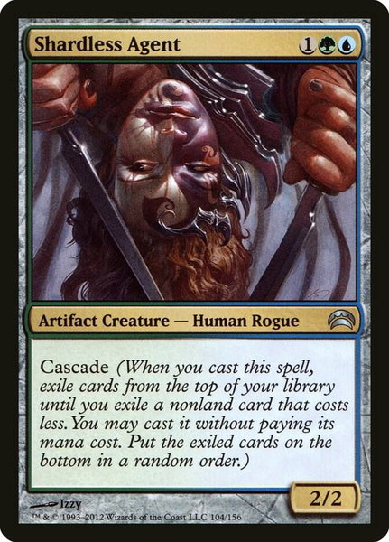 Shardless Agent trading card from Planechase 2012 Shardless Agent - Planechase 2012 Magic: The Gathering trading card