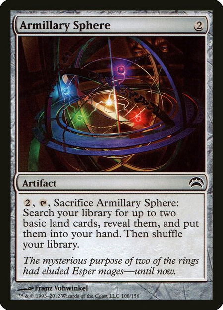 Armillary Sphere - Planechase 2012 Magic: The Gathering trading card