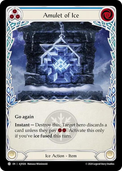 Amulet of Ice - Armory Deck: Jarl Vetreidi Flesh and Blood trading card