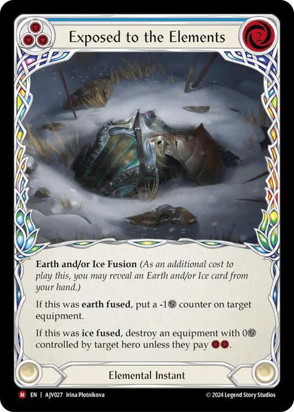 Exposed to the Elements - Armory Deck: Jarl Vetreidi Flesh and Blood trading card