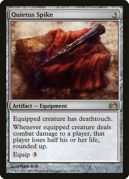 Quietus Spike - Planechase 2012 Magic: The Gathering trading card