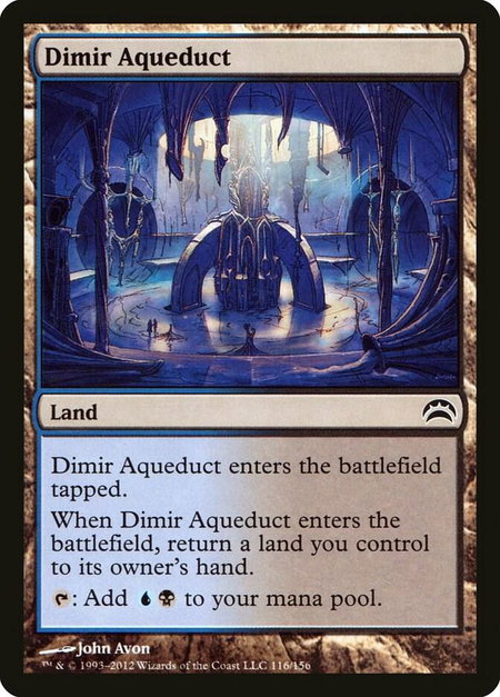 Dimir Aqueduct - Planechase 2012 Magic: The Gathering trading card