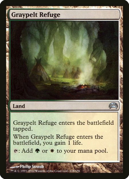 Graypelt Refuge - Planechase 2012 Magic: The Gathering trading card