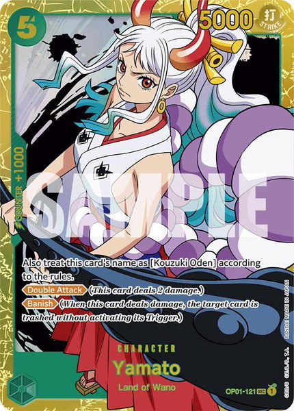 Yamato (OP01-121) (Reprint) trading card from Premium Booster -The Best- Yamato (OP01-121) (Reprint) - Premium Booster -The Best- One Piece trading card