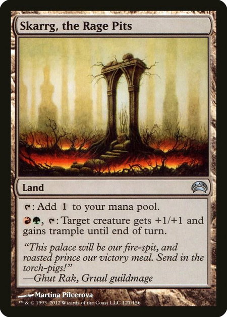 Skarrg, the Rage Pits - Planechase 2012 Magic: The Gathering trading card