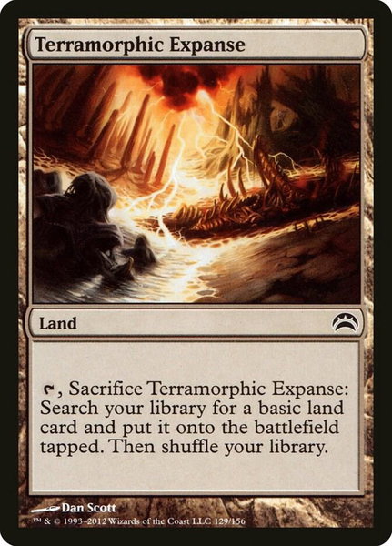 Terramorphic Expanse - Planechase 2012 Magic: The Gathering trading card