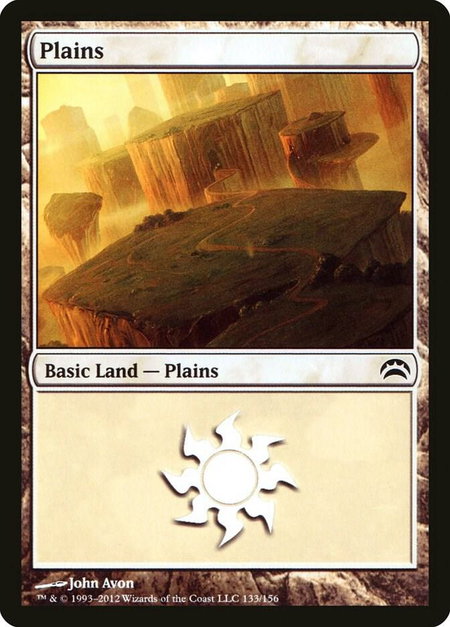 Plains (133) - Planechase 2012 Magic: The Gathering trading card