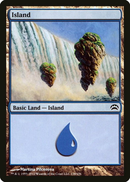Island (138) trading card from Planechase 2012 Island (138) - Planechase 2012 Magic: The Gathering trading card