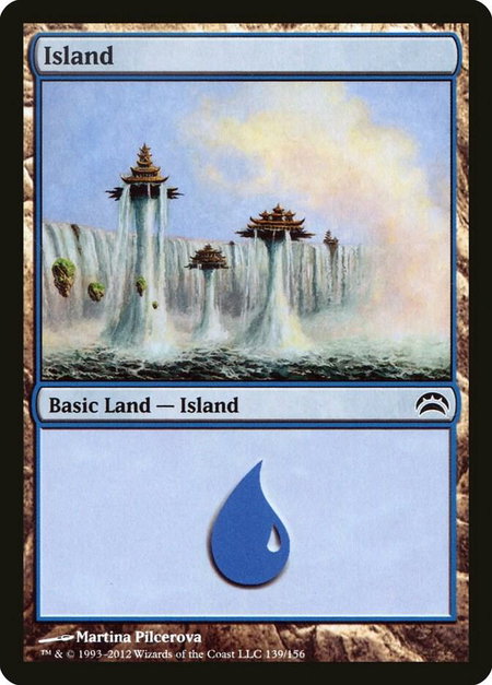 Island (139) - Planechase 2012 Magic: The Gathering trading card