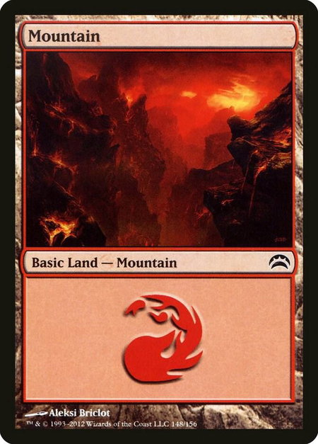 Mountain (148) trading card from Planechase 2012 Mountain (148) - Planechase 2012 Magic: The Gathering trading card