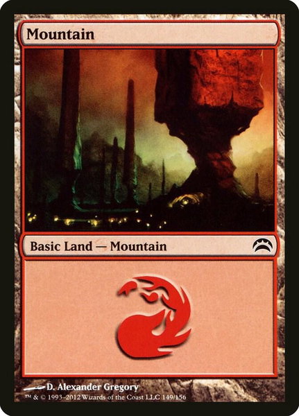 Mountain (149) - Planechase 2012 Magic: The Gathering trading card